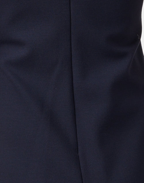 Navy Sybil Mini Shift Dress with Gold Button Details