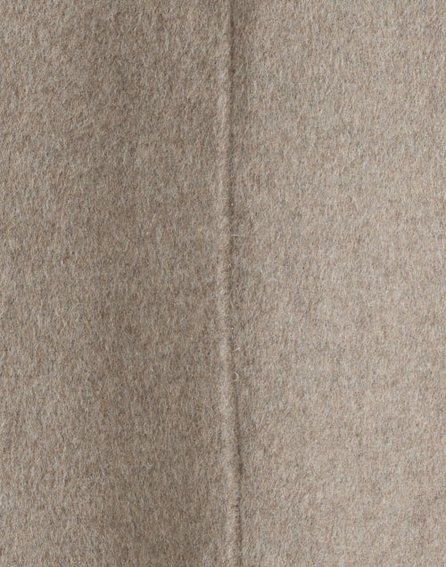 Stylish Finley Taupe Wool Shawl-Style Outerwear Coat