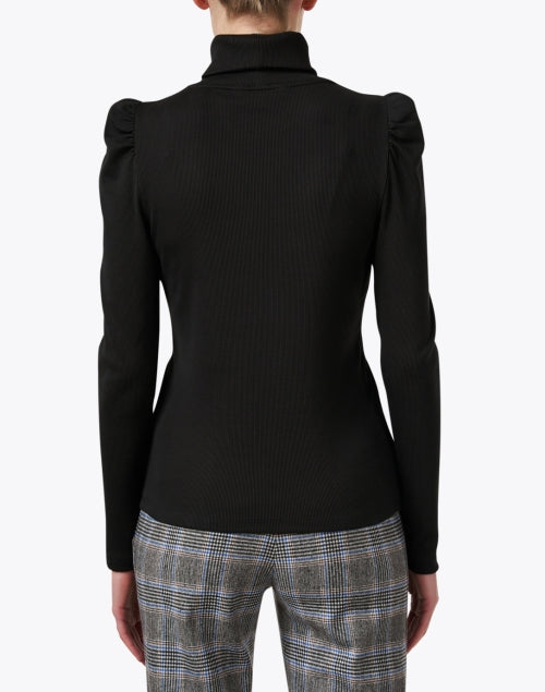 Soft Pima Cotton Black Cedar Turtleneck Long - Sleeve Top for Cooler Months