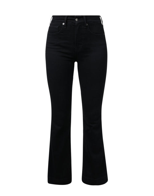 Veronica Beard Carson High-Rise Ankle Flare Stretch Denim Jeans