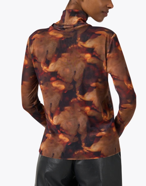Elliott Lauren Multi - Print Fashionable Mesh Top