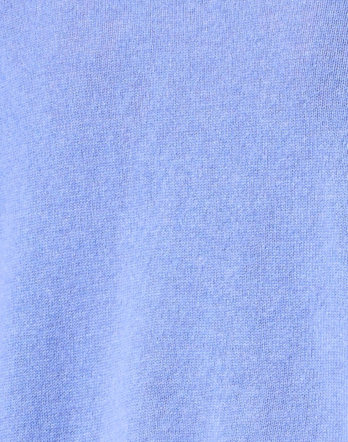 Stylish Blue Cashmere Crew Neck Sweater with Fringe Hem for Spring and Summer