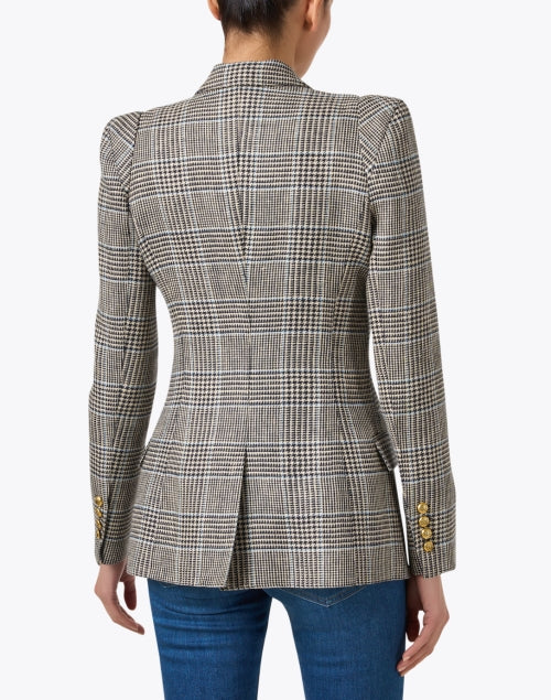Timeless Classic Plaid Linen Men's Tailored Blazer for Weekday Wear