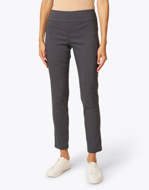 Stretchable Gunmetal Pull - On Control Ankle Pants for a Flawless Fit