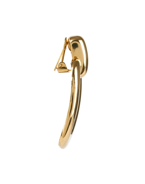 Luxurious 24-Karat Plated Brass Gold Square Clip-On Earrings for Daily Wear