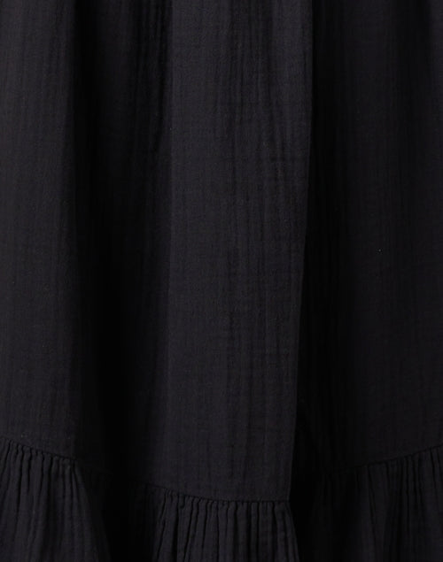 Stylish Lennox Black Cotton Maxi Dress for Women