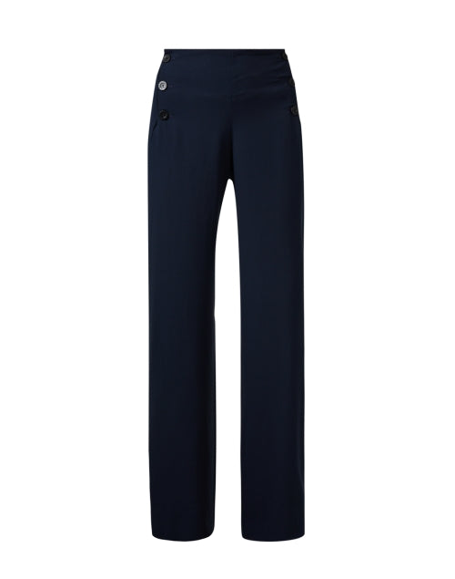 Navy Blue Straight - Leg Men's or Women's Trousers by Gabriel