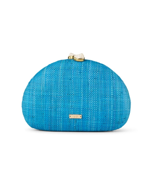 Exquisite Berna Turquoise Floral Embroidered Handheld Clutch Bag