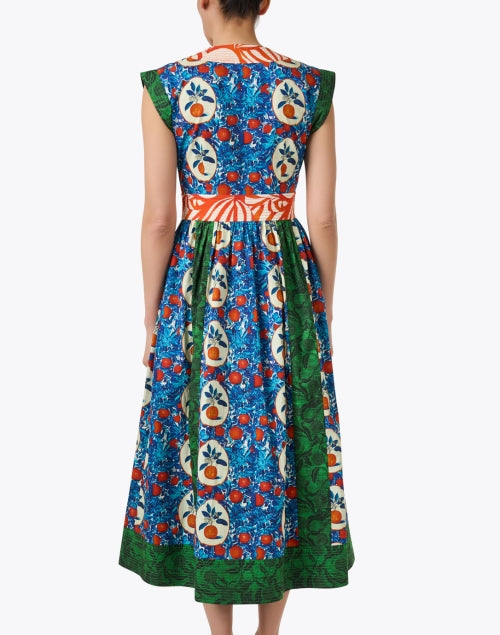 Stylish April Mixed Print Women's Cotton A-Line Dress