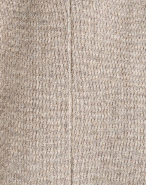 Callie Taupe Wool-Like Cashmere Popover Sweater for Effortless Chic
