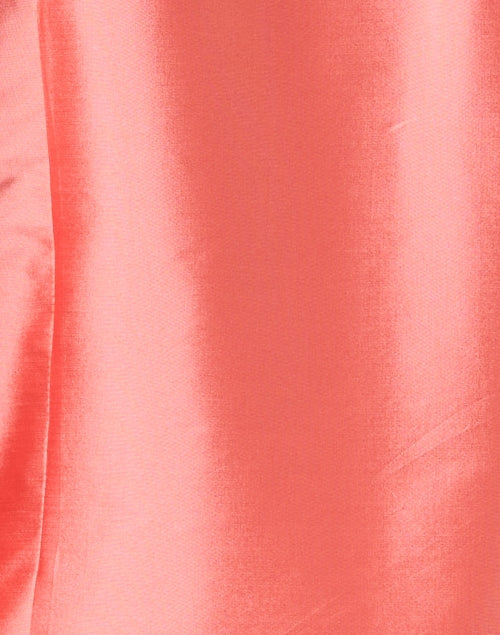 Celine Women's Coral-Colored Silk Blouse Shirt