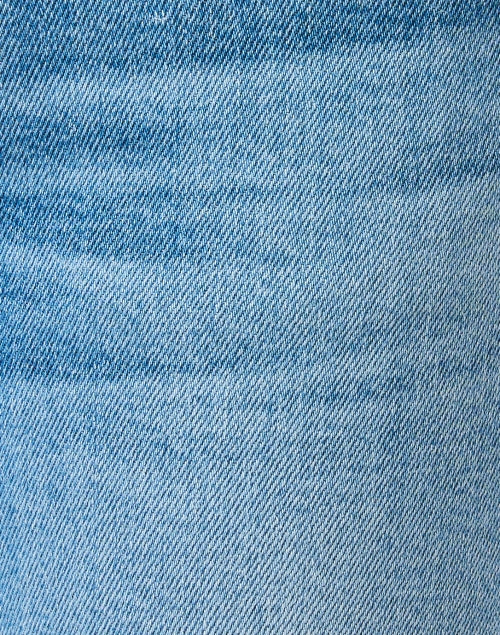 Mother's Light Blue Semi - Rigid Straight - Leg Ankle Jeans for a Laid - Back Look