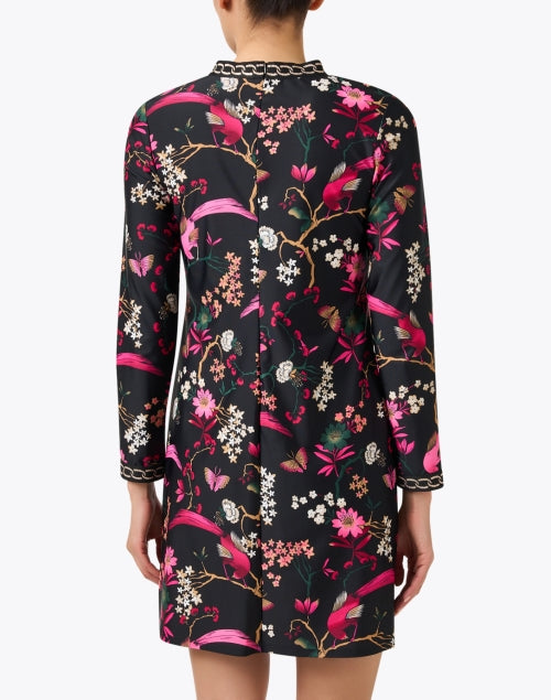 Stylish Cameron Black Floral Pull - on Dress for Everyday