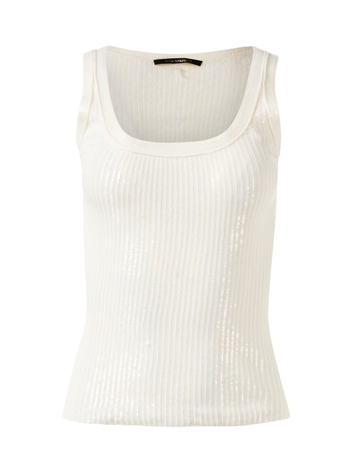 Ivory-Colored Woolen Sleeveless Sweater Top - Isla by Kobi Halperin