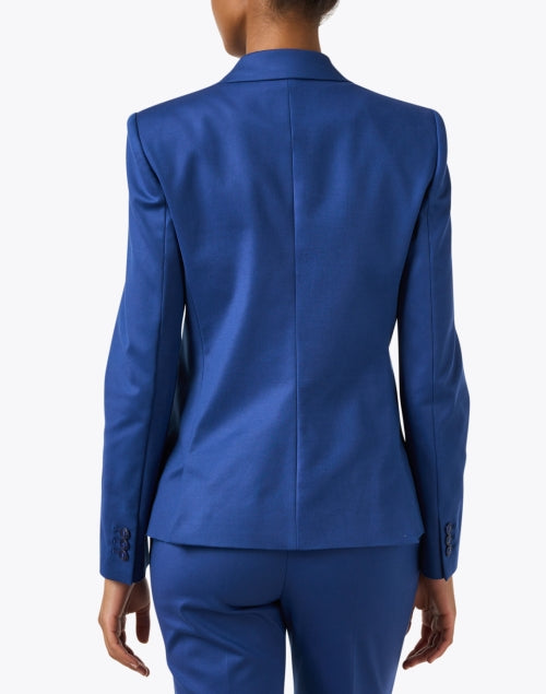Stylish Royal Blue Cotton Blazer for a Sophisticated Look