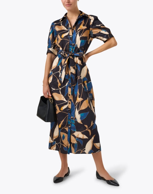Stylish Harper Multi-Print Cotton Shirt Dress for a Flattering Look