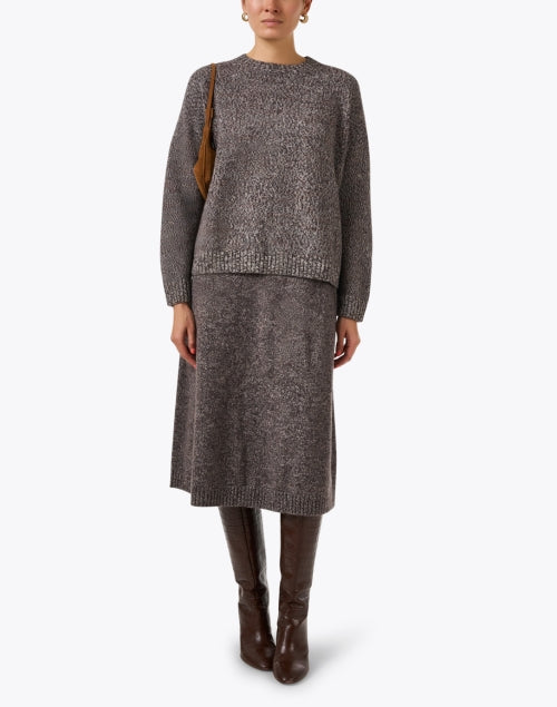 Brown Elastic - Waist 100% Wool A - Line Piega Skirt by Weekend Max Mara