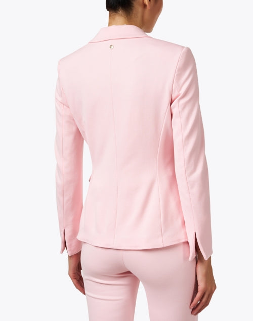 Charming Pink Peplum Style Women's Blazer for Warm Weather