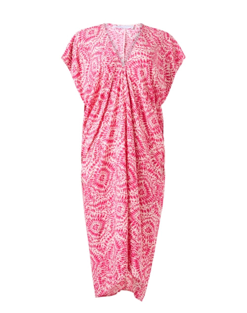 Walker & Wade's Lightweight Santorini Pink Printed Dress for Seasonal Wear