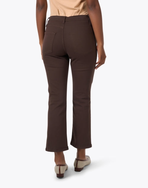 Stretch Bootcut Brown Denim Jeans by Elliot Lauren
