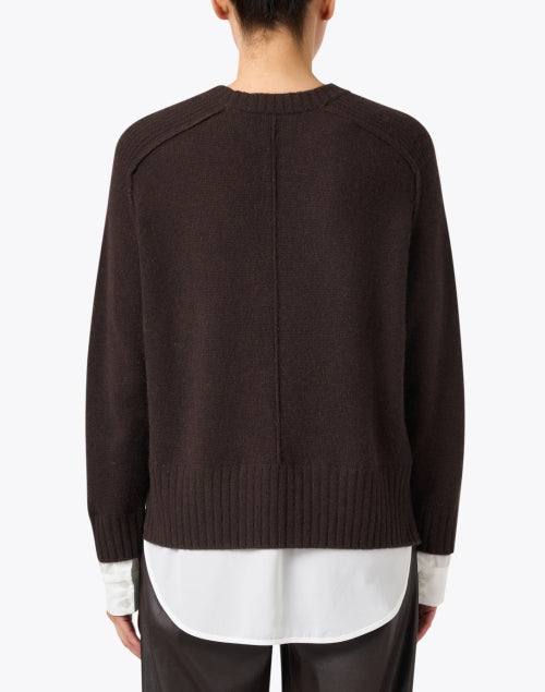 Parson Brown Stylish Wool Cashmere Blend Look - alike Sweater for a Chic Appearance