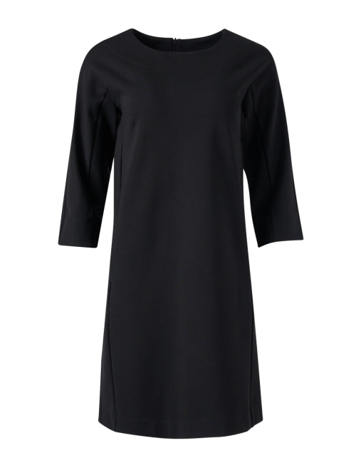Stylish Noel Black Mini - Shift Dress with 3/4 Sleeves from Max Mara Leisure