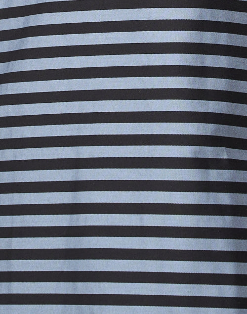 Stylish Aileen Black-and-Grey Striped Cotton Shirt Dress for Off - Duty Wear