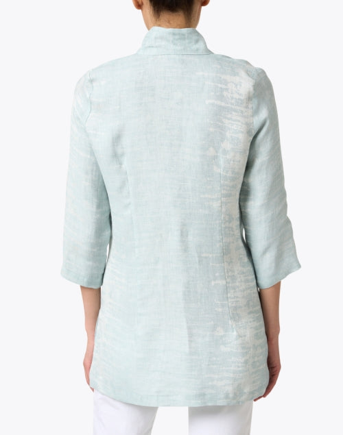 Rita Women's Blue Linen Shalamar Style Jacket for Fashionable Wear