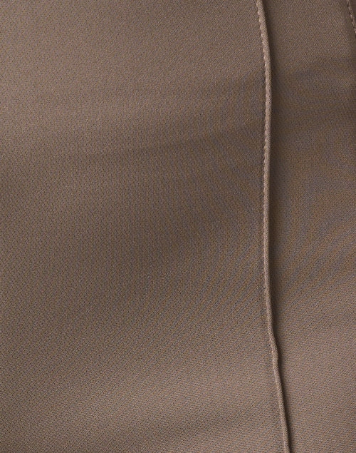 Lafayette 148 New York's Taupe Stretch Pintuck Gramercy Slim-Fit Pants