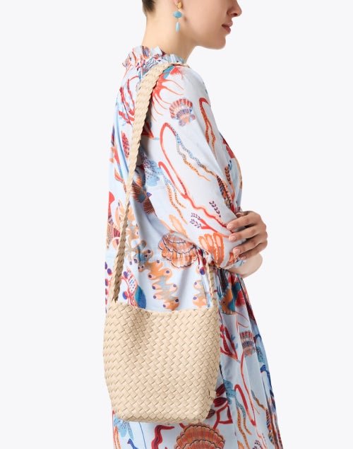 Stylish Laguna Beige Handmade Crossbody Bag for All-Day Comfort