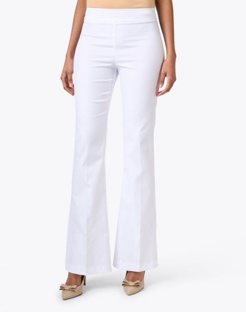 Bellini Signature Stretch White Pull - On Women's Trousers