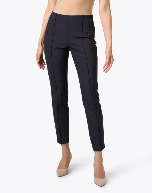 Lafayette 148 New York Gramercy Stretchable Slim-fit Blue Ankle Pants