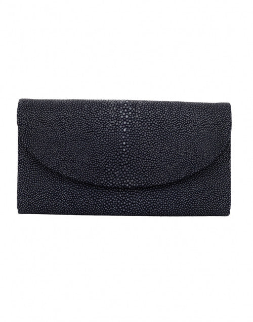 J Markell's Handmade Navy Baby Grande Stingray Clutch with Built - in Wallet
