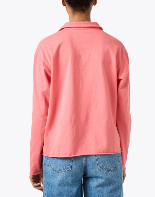 Patrick's Vivid Pink Passionfruit Popover Henley Top for Casual Style
