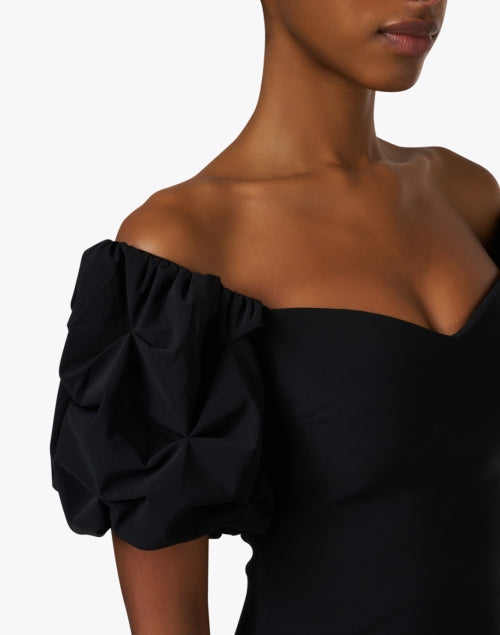 Elegant Gavril Black Off-the-Shoulder Evening Dress for Women