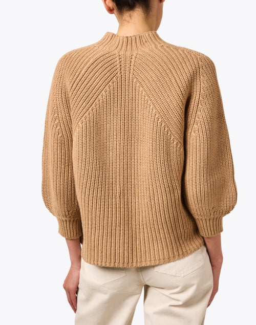 Apiece Apart's Cozy Camel Cotton Ribbed Relaxed-Fit Sweater