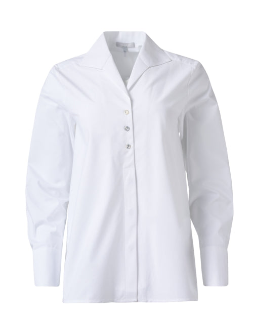 Stylish Betty White Relaxed Cotton Poplin Shirt for Women