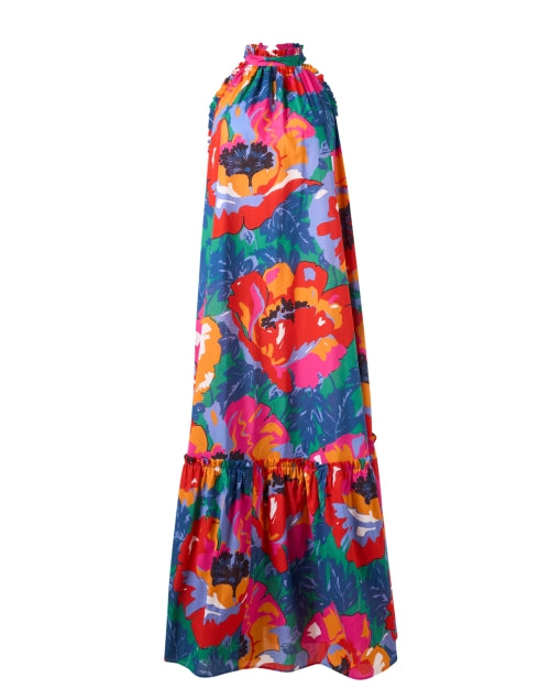 Stylish Melinda Multi - Patterned Halter Summer Dress
