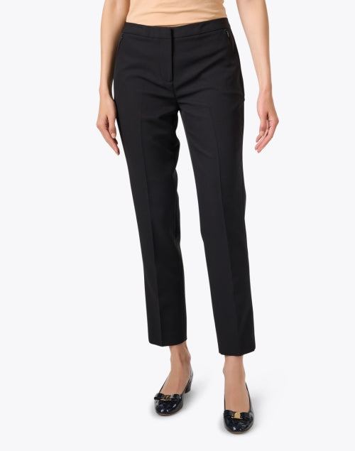 Alexi Men's Black Slim-Fit Dress Pants for Everyday Wear