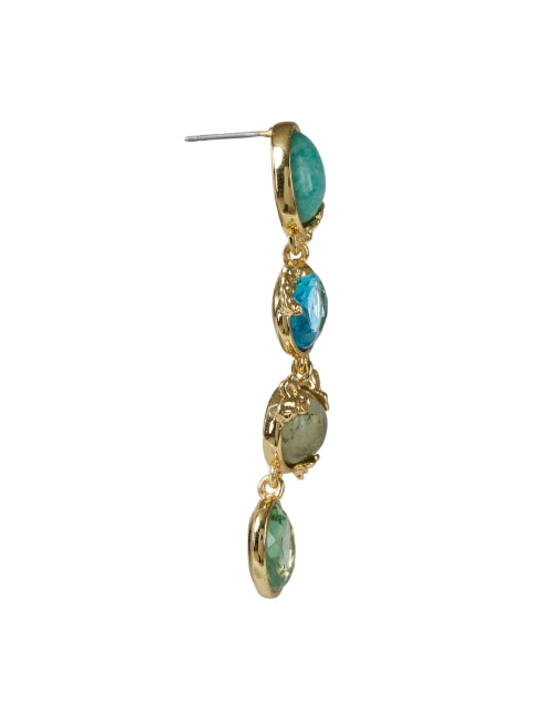 Stylish Rabia Light Blue Gemstone Drop Earrings for Women's Jewelry Collection