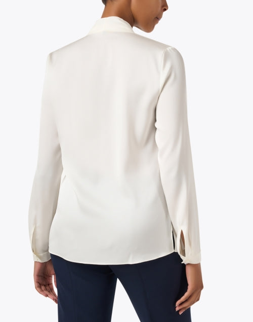 Kobi Halperin's Exquisite Nellie Silk Blouse with Draped Shawl Collar