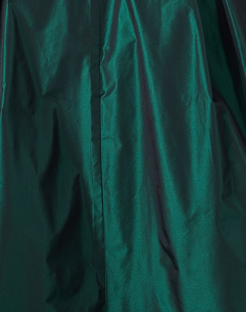 Stunning Emerald Green Taffeta Long Shirt Dress for Special Occasions