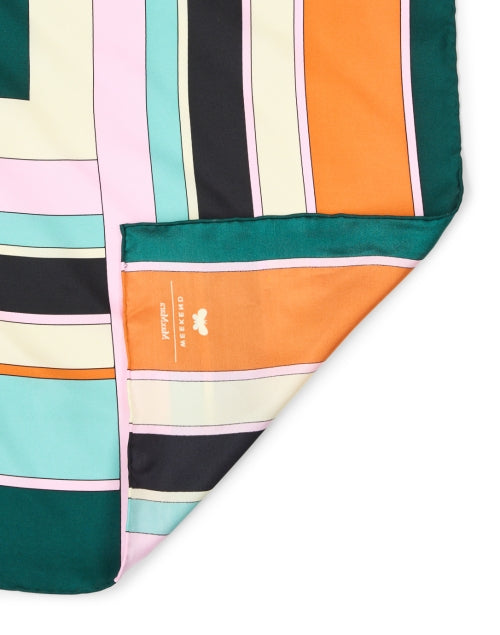 Weekend Max Mara One - Size Onesto Multi - Geometric Patterned Silk Scarf for Women's Fashion