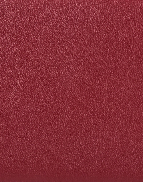 Stylish Mini Red Leather East/West Crossbody Bag for Fall