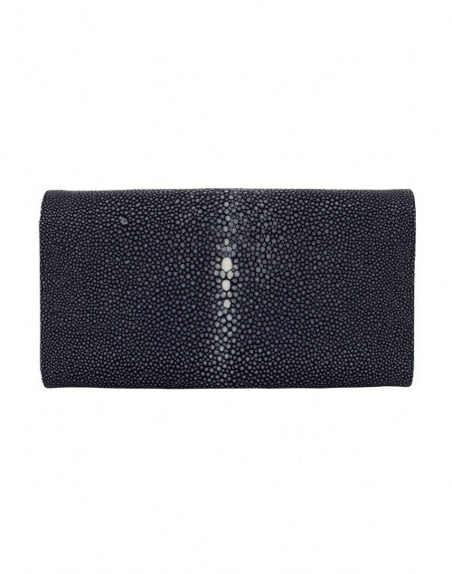J Markell's Handmade Navy Baby Grande Stingray Clutch with Built - in Wallet