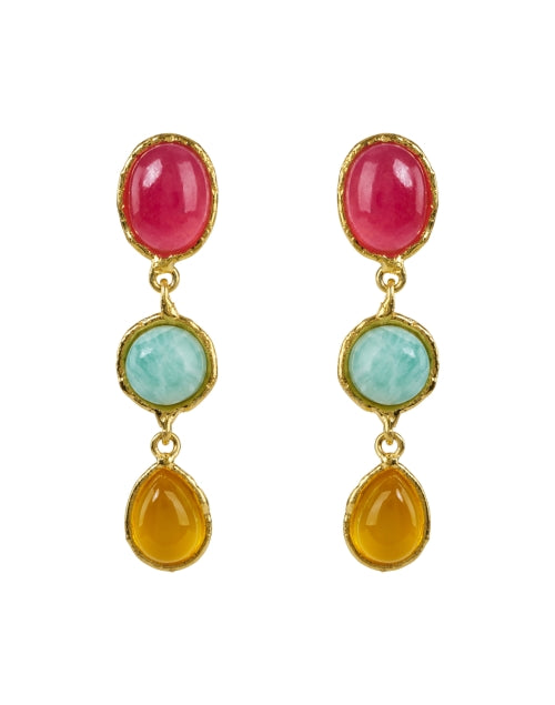 Stylish Cascade Multi - Stone Fashion Earrings for Women