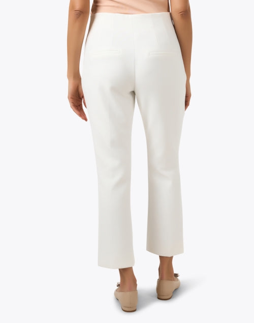 Veronica Beard's Chic Ivory Flare-Leg Crop Pants