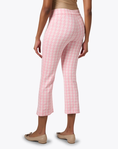 Stylish Leo Pink Printed Pull-On Cropped Flared Pants for All-Day Wear
