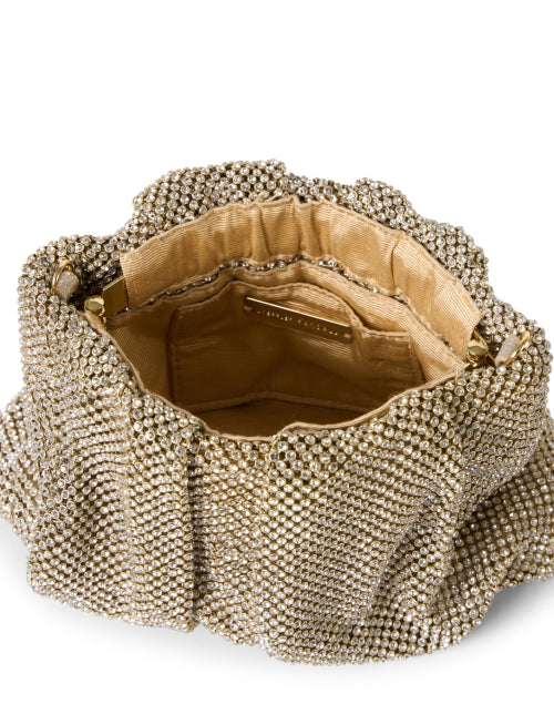Gorgeous Ember Gold Diamante Evening Clutch Bag