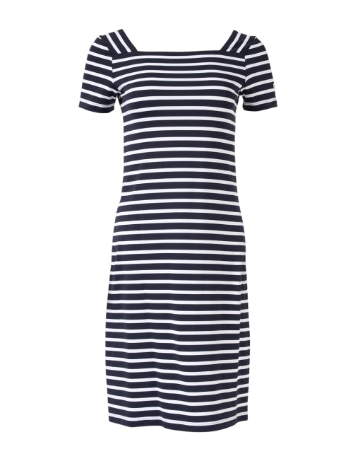 Fashionable Tolede Square Neck Women's Striped Dress for Spring